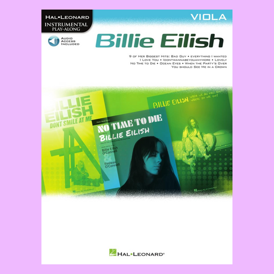 Billie Eilish For Viola Play Along Book/Ola