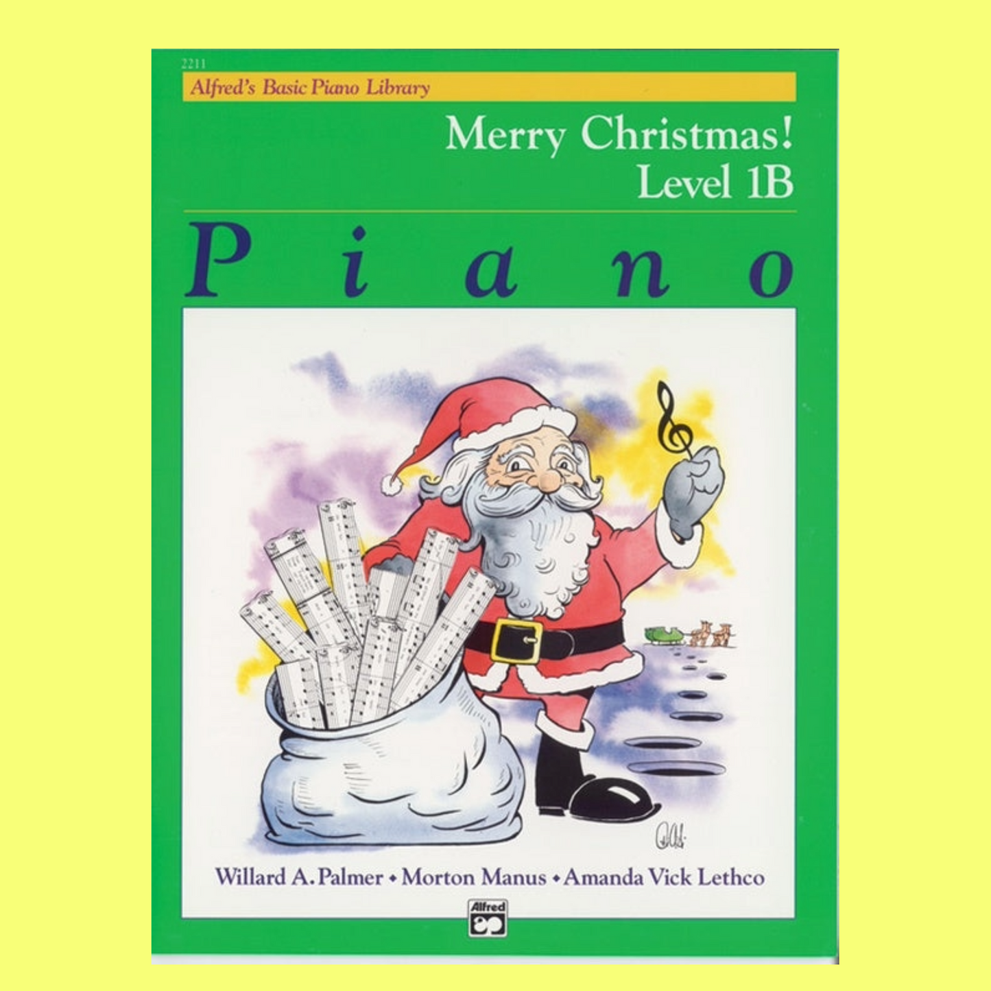 Alfred's Basic Piano Library - Merry Christmas Book Level 1B