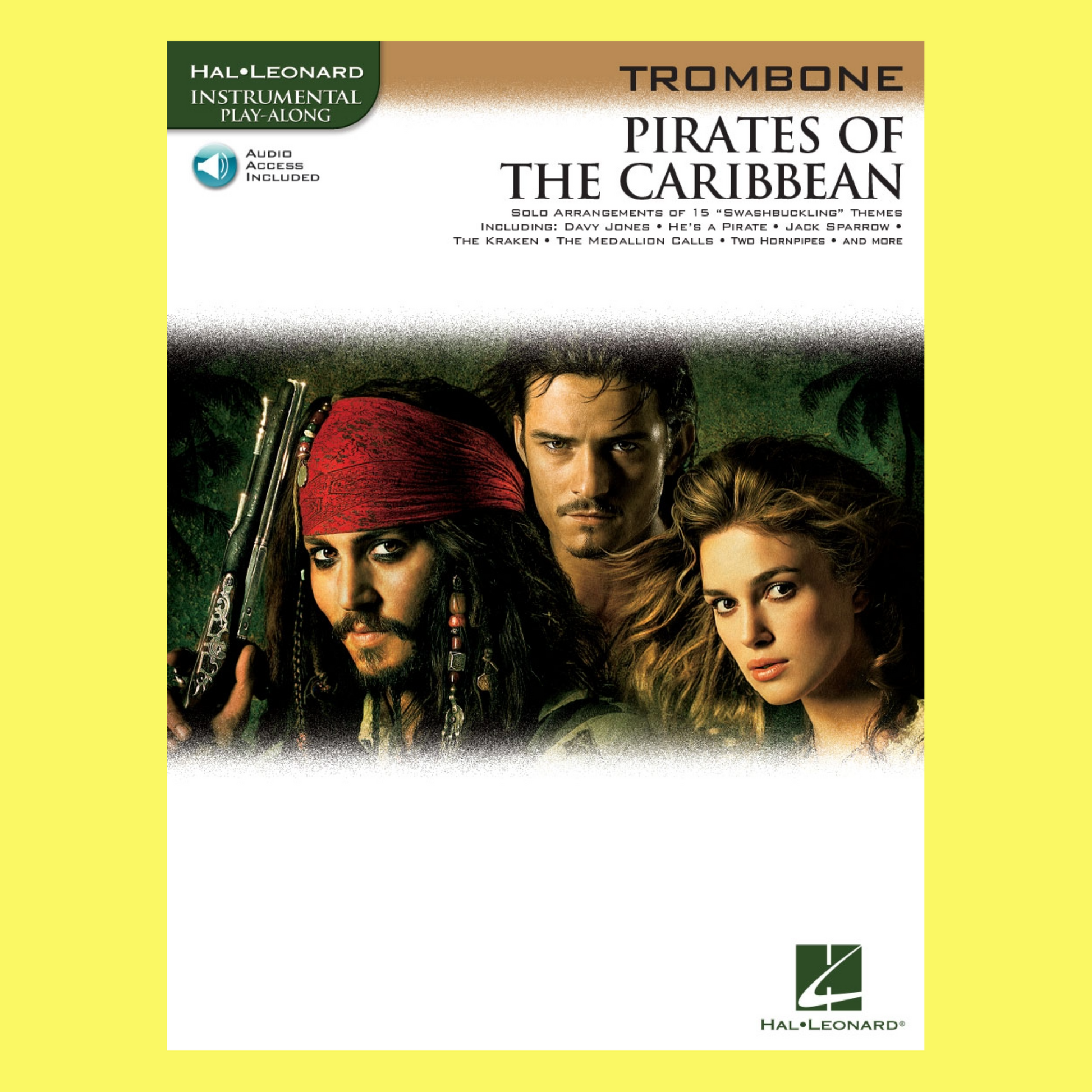 Pirates Of The Caribbean For Trombone Play Along Book/Ola