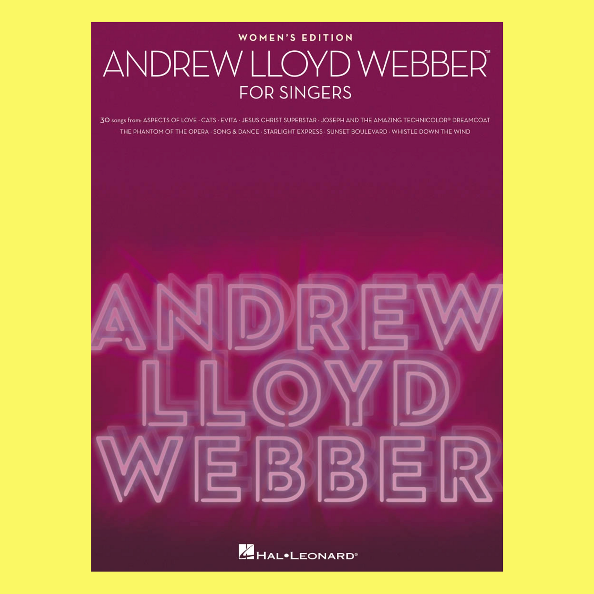 Andrew Lloyd Webber For Singers Book (Womens Edition)