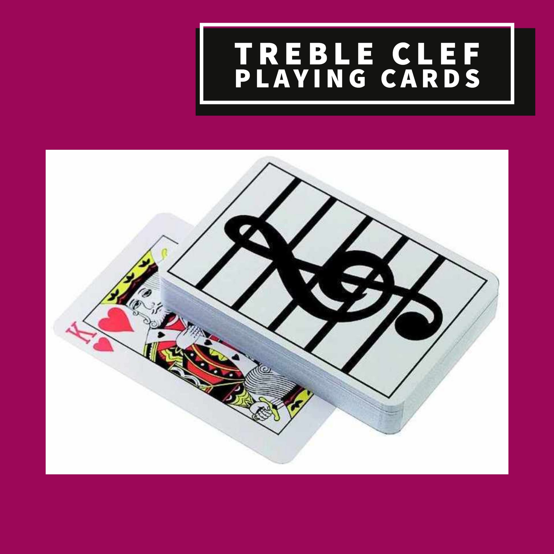 Playing Cards - Treble Clef Design