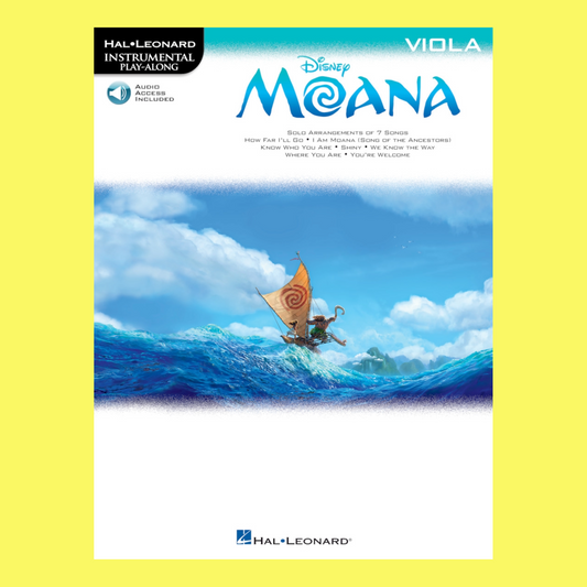 Moana For Viola Play Along Book/Ola