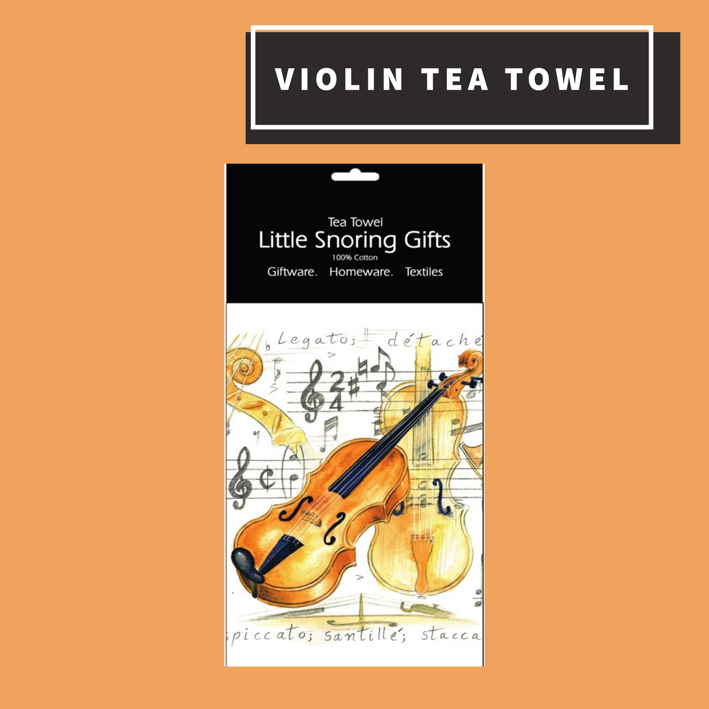 Violin Tea Towel