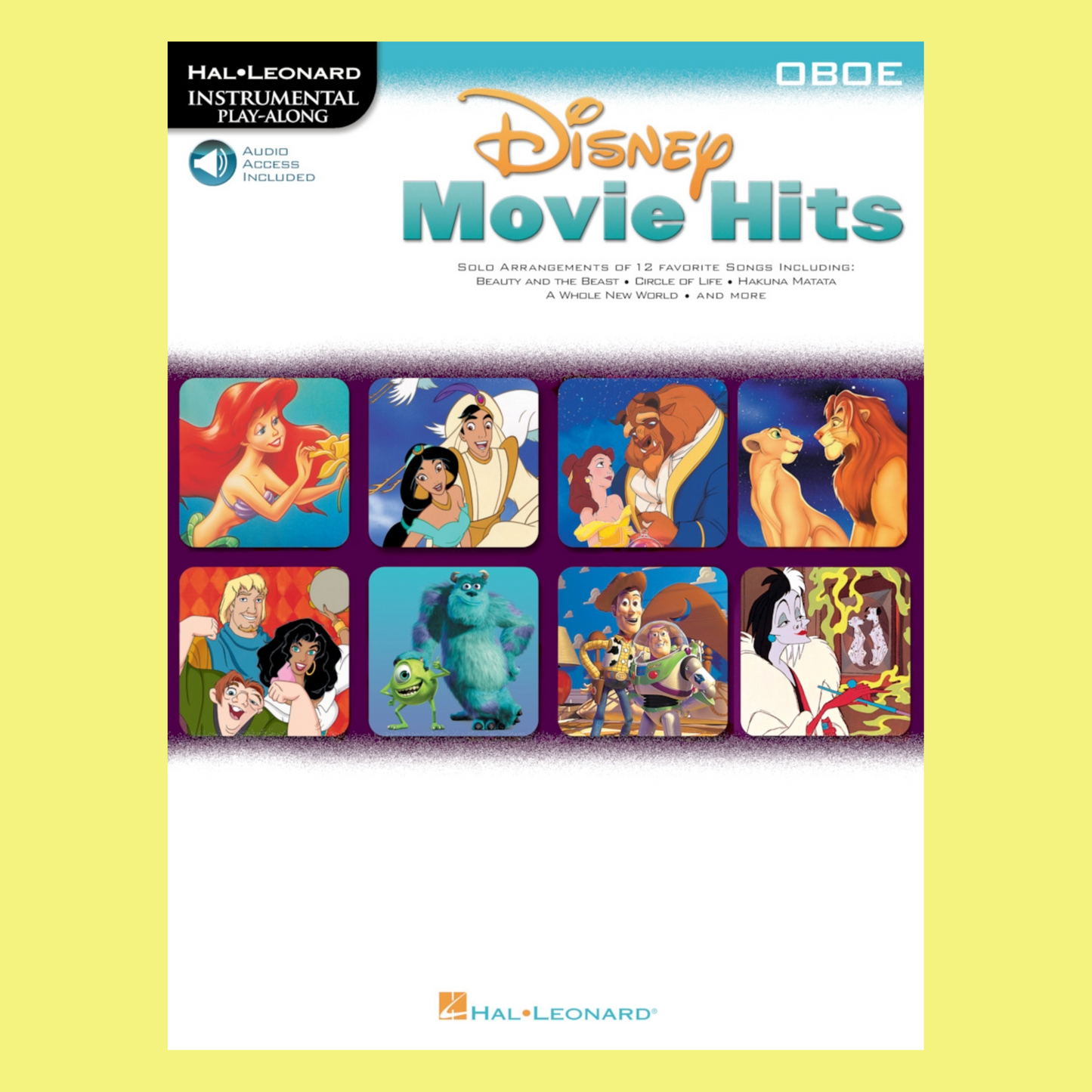 Disney Movie Hits For Oboe Play Along Book/Ola