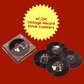 AC/DC Vintage Record Drink Coasters - Set Of 4