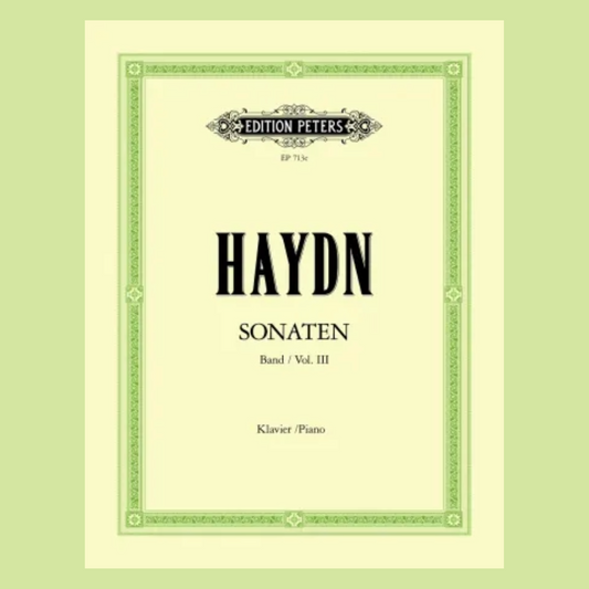 Haydn - Piano Sonatas Volume 3 Book