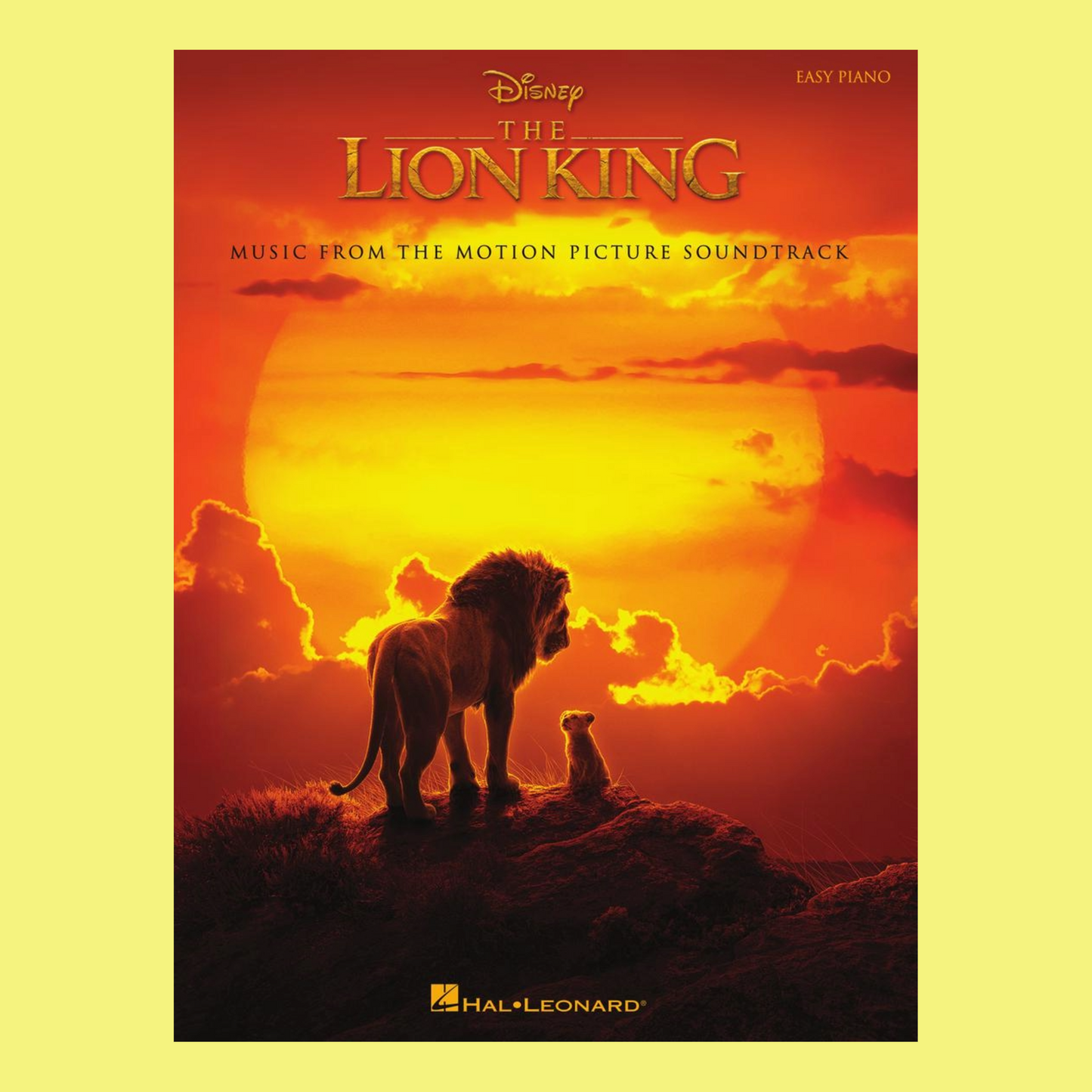 The Lion King New Movie Soundtrack Easy Piano Book