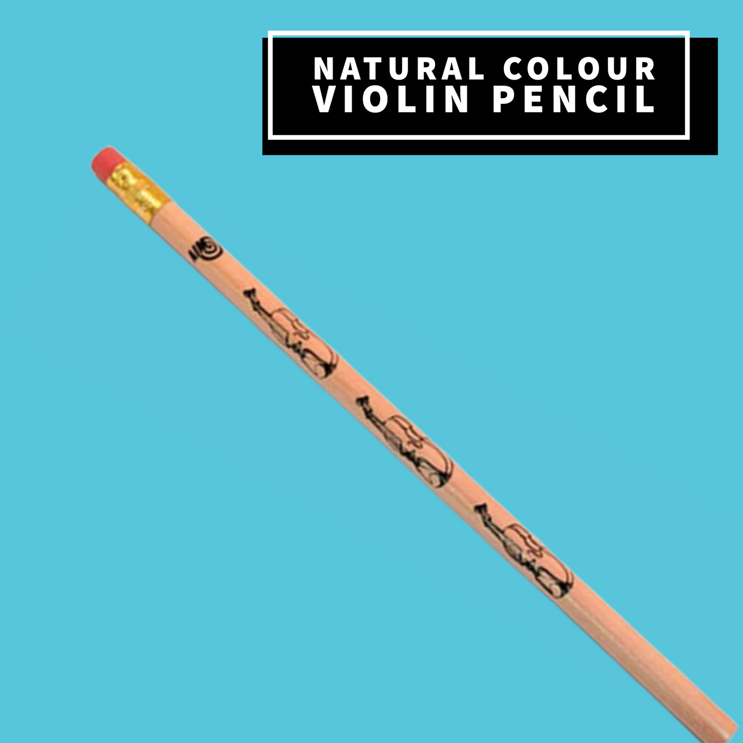 Natural Colour Violin Graphite Pencil