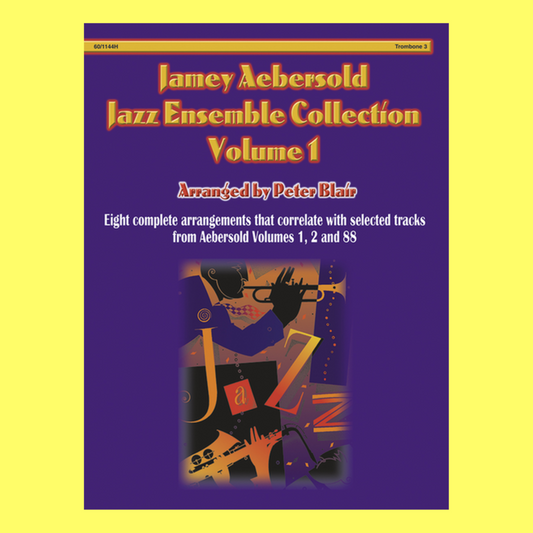 Aebersold Jazz Ensemble Volume 1 Trombone 3 Book