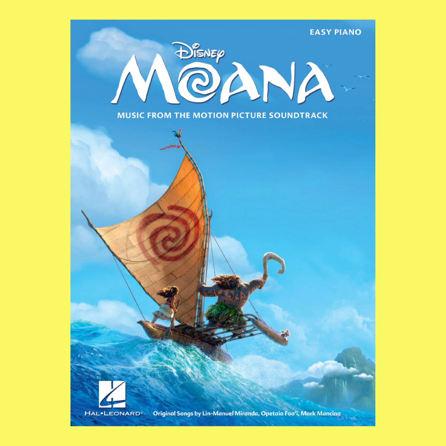 Moana Movie Soundtrack Easy Piano Book