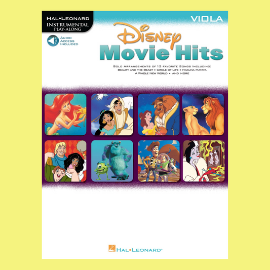 Disney Movie Hits For Viola Play Along Book/Ola