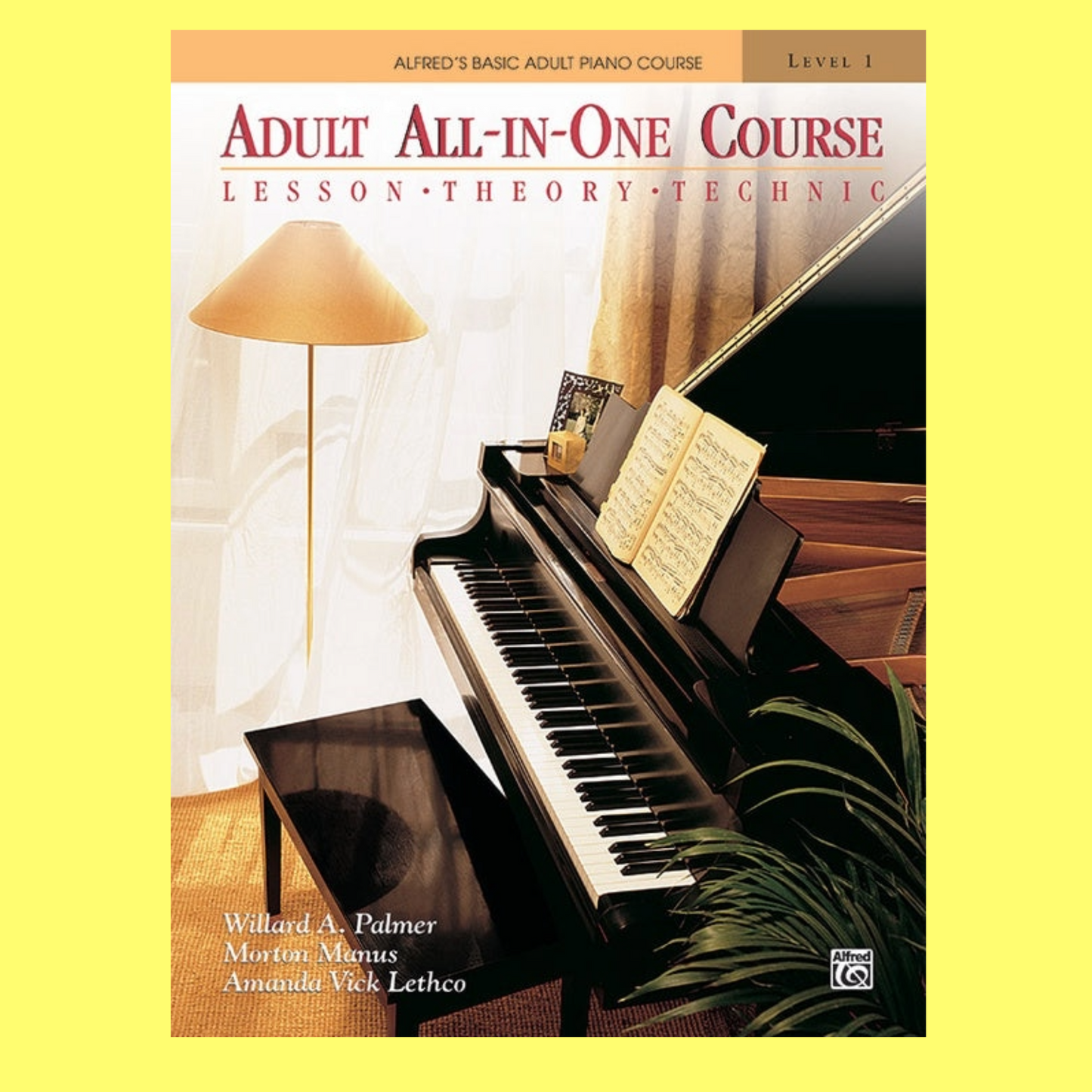 Alfred's Basic Adult All-in-One Piano Course - Book 1 (Spiral Bound)