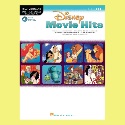 Disney Movie Hits For Flute Play Along Book/Ola