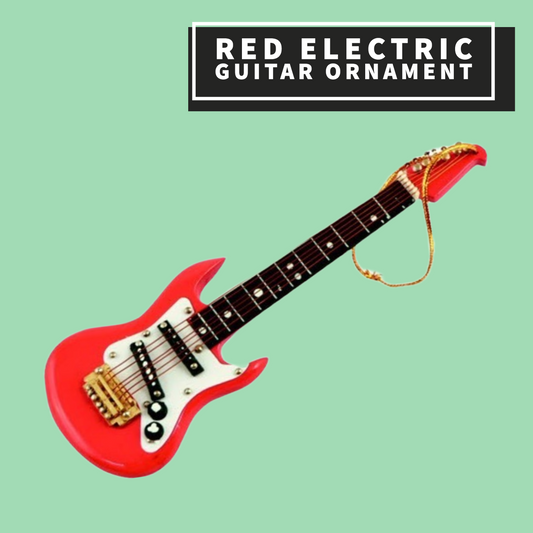 Red Electric Guitar Ornament