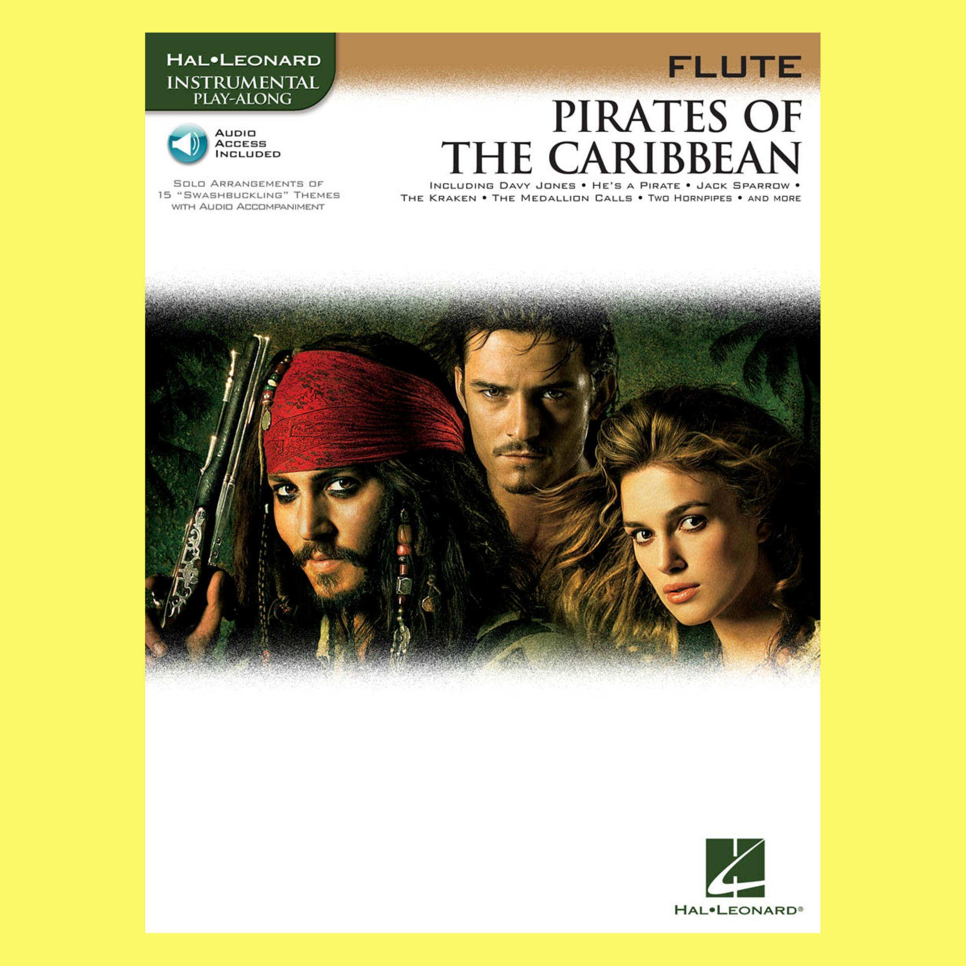 Pirates Of The Caribbean For Flute Play Along Book/Ola