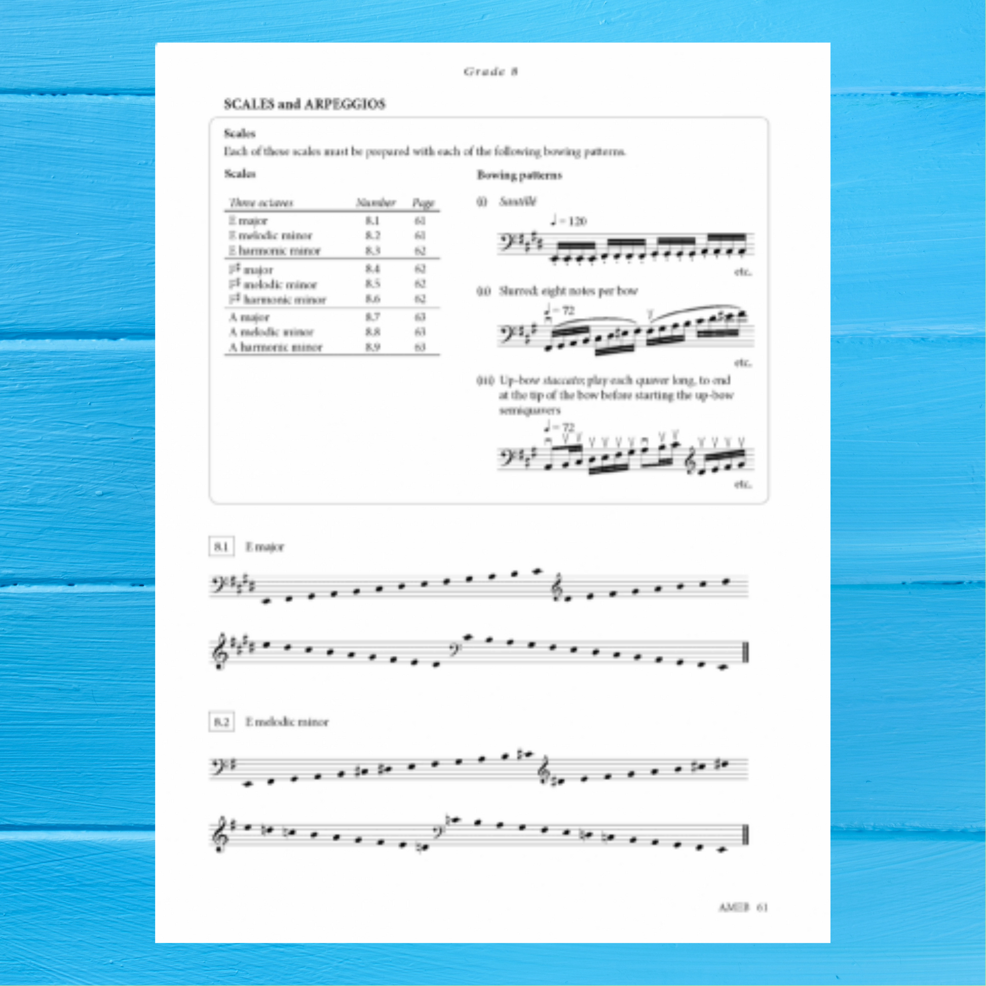 AMEB Double Bass - Technical Work Book (2013+)