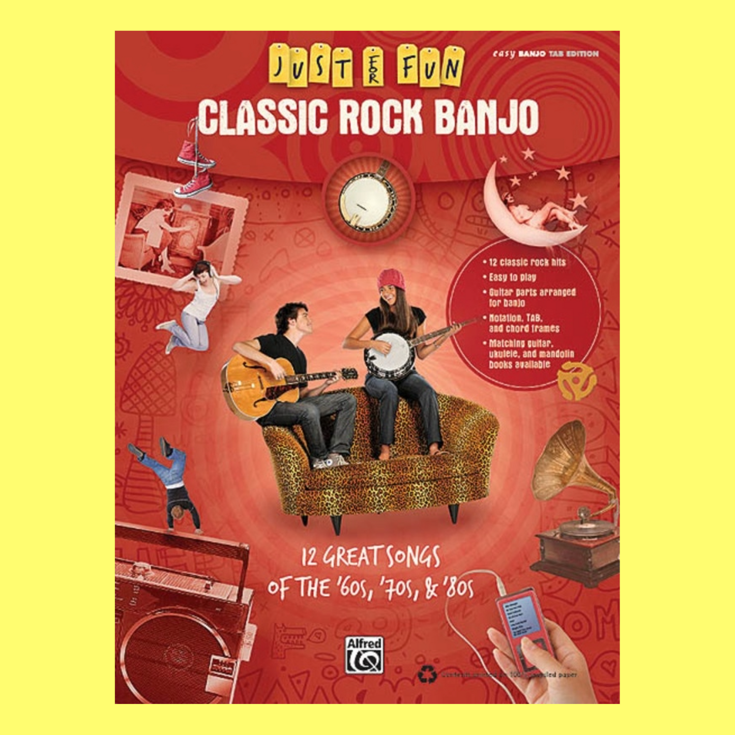 Just For Fun - Classic Rock Easy Banjo Book