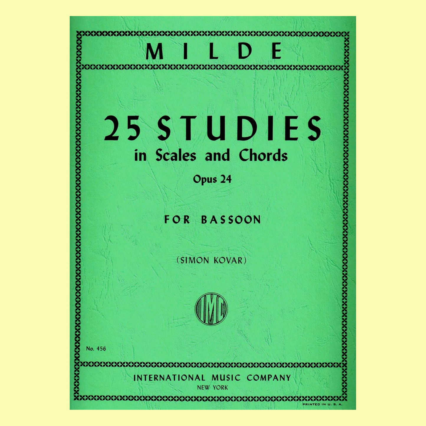 Kovar - 25 Studies In Scales & Chords Op 24 Bassoon