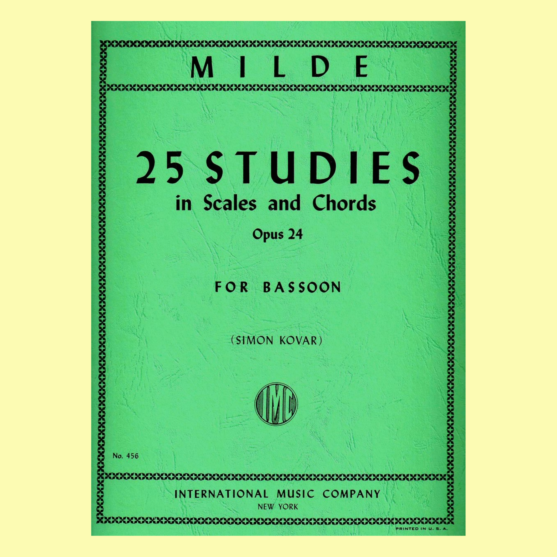 Kovar - 25 Studies In Scales & Chords Op 24 Bassoon