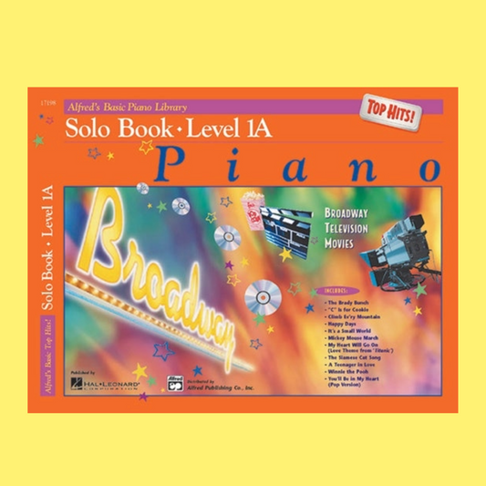 Alfred's Basic Piano Library - Top Hits Solo Book Level 1A (Book and Cd)