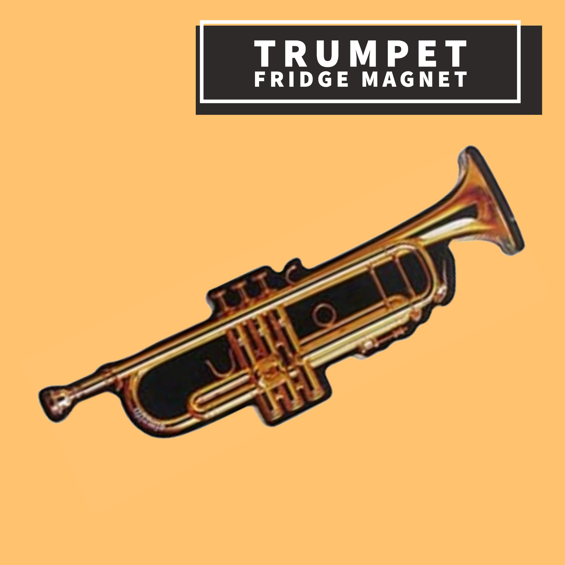 Trumpet Fridge Magnet