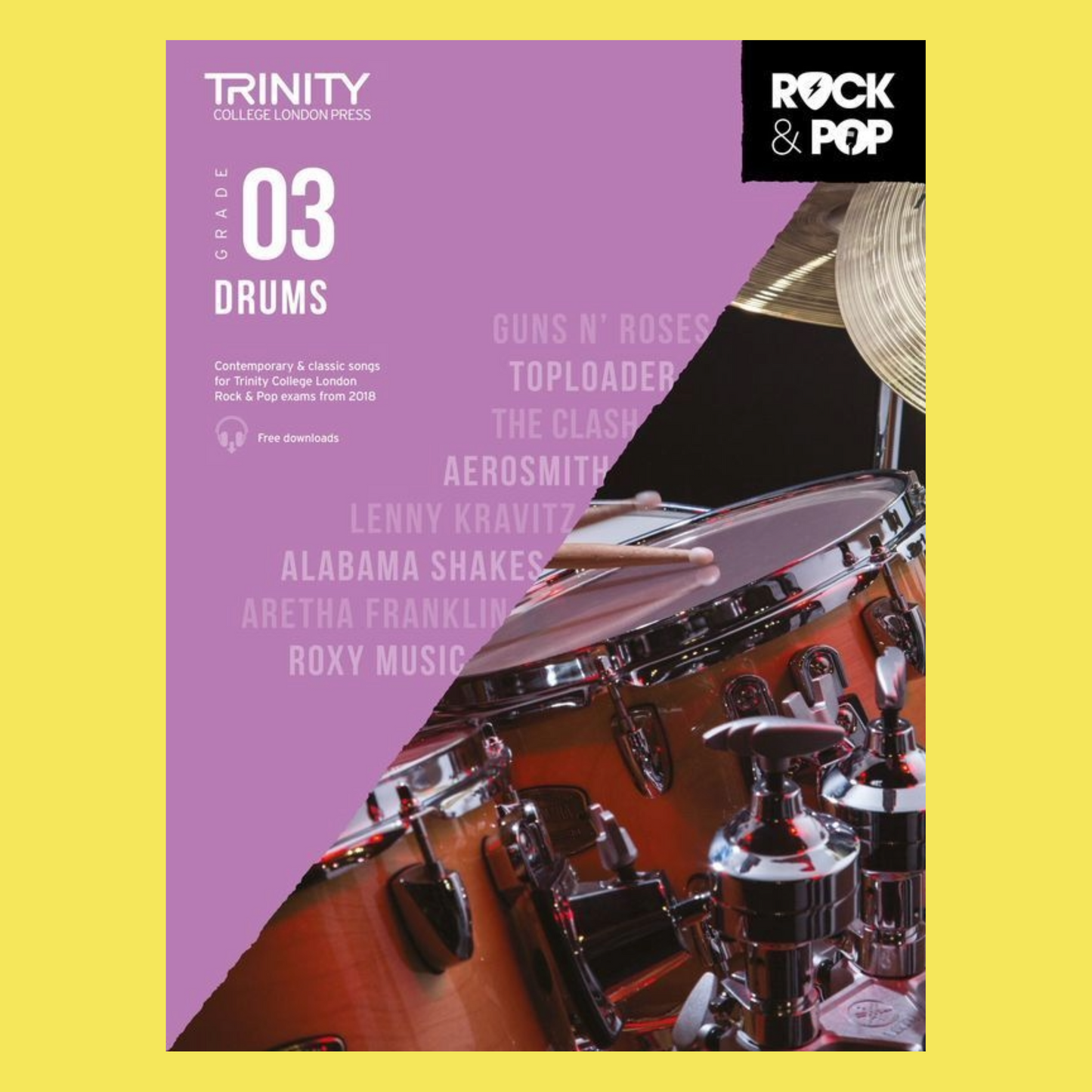 Trinity Rock & Pop Drums Grade 3 2018 Book