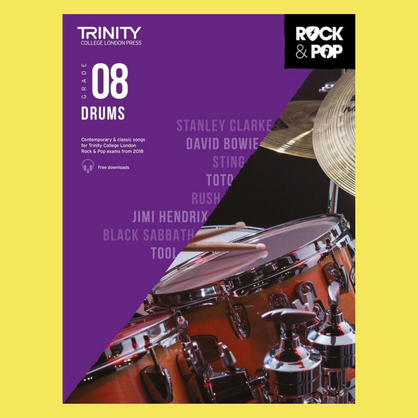 Trinity Rock & Pop Drums Grade 8 2018 Book