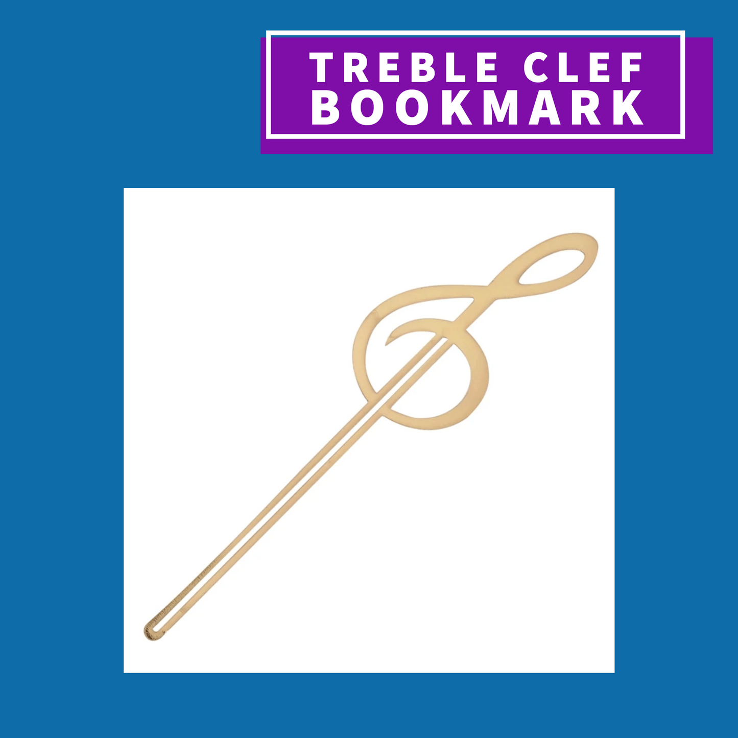 Music Themed Bookmarks - Treble Clef, Horn, Trumpet, Cello