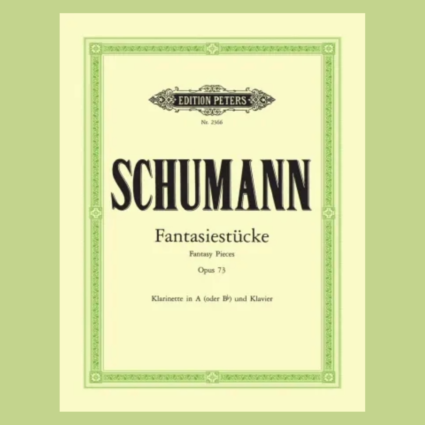 Schumann - Fantasy Pieces Op 73 Clarinet/Piano