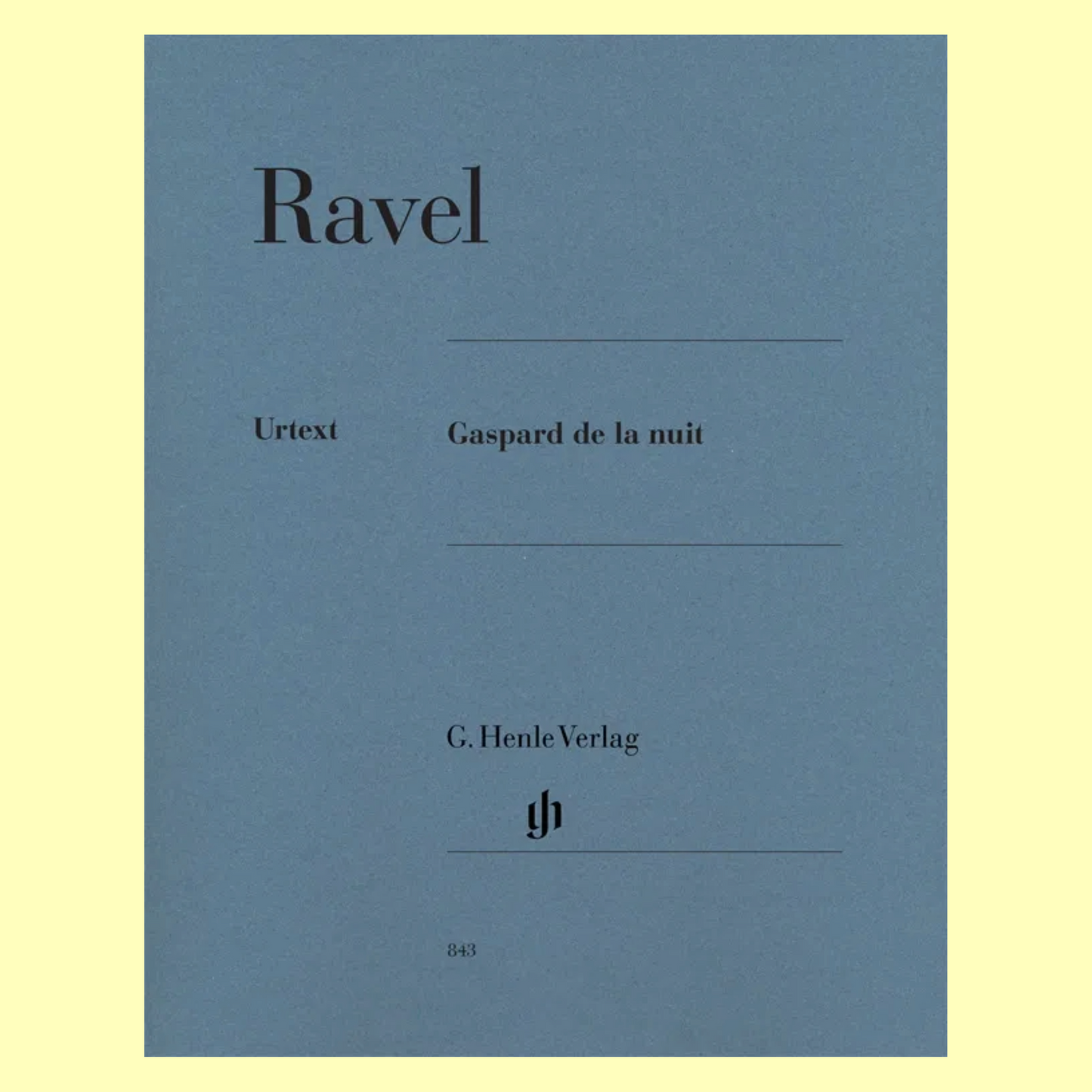 Maurice Ravel- Gaspard De La Nuit Piano Book (Urtext Edition)