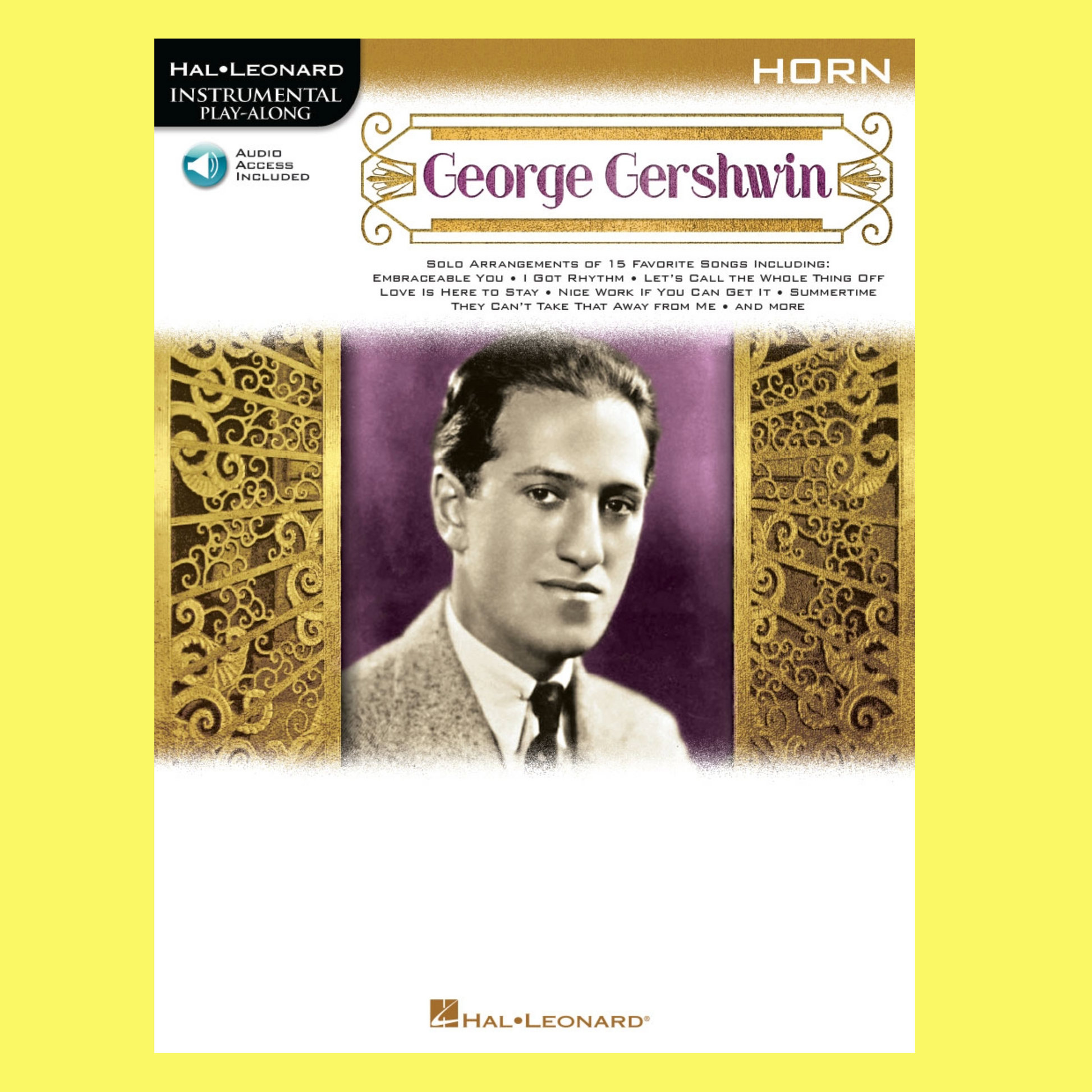 George Gershwin For French Horn Play Along Book/Ola