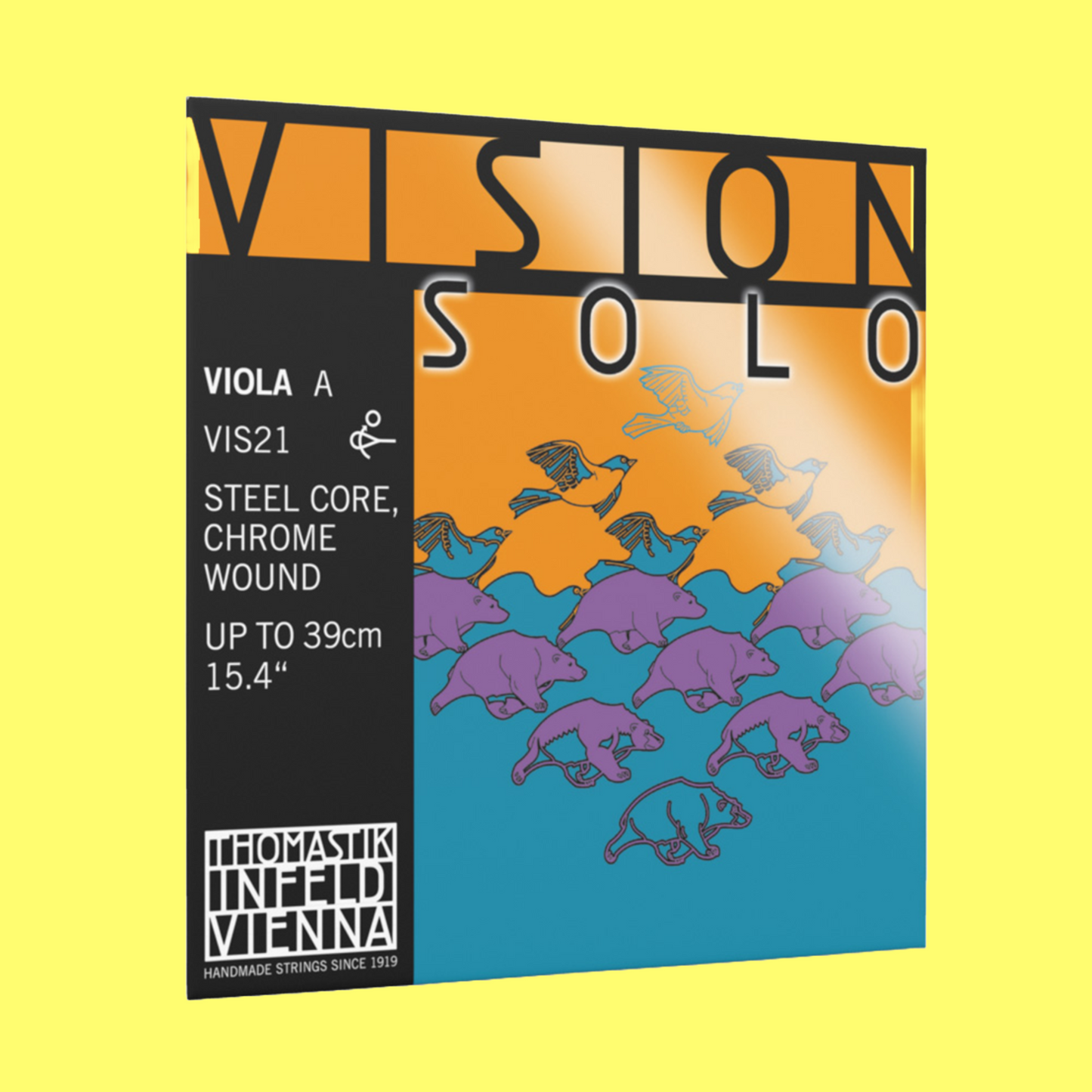 Thomastik VIS21 Vision Solo Viola 4/4 'A' Single String Steel/Chrome