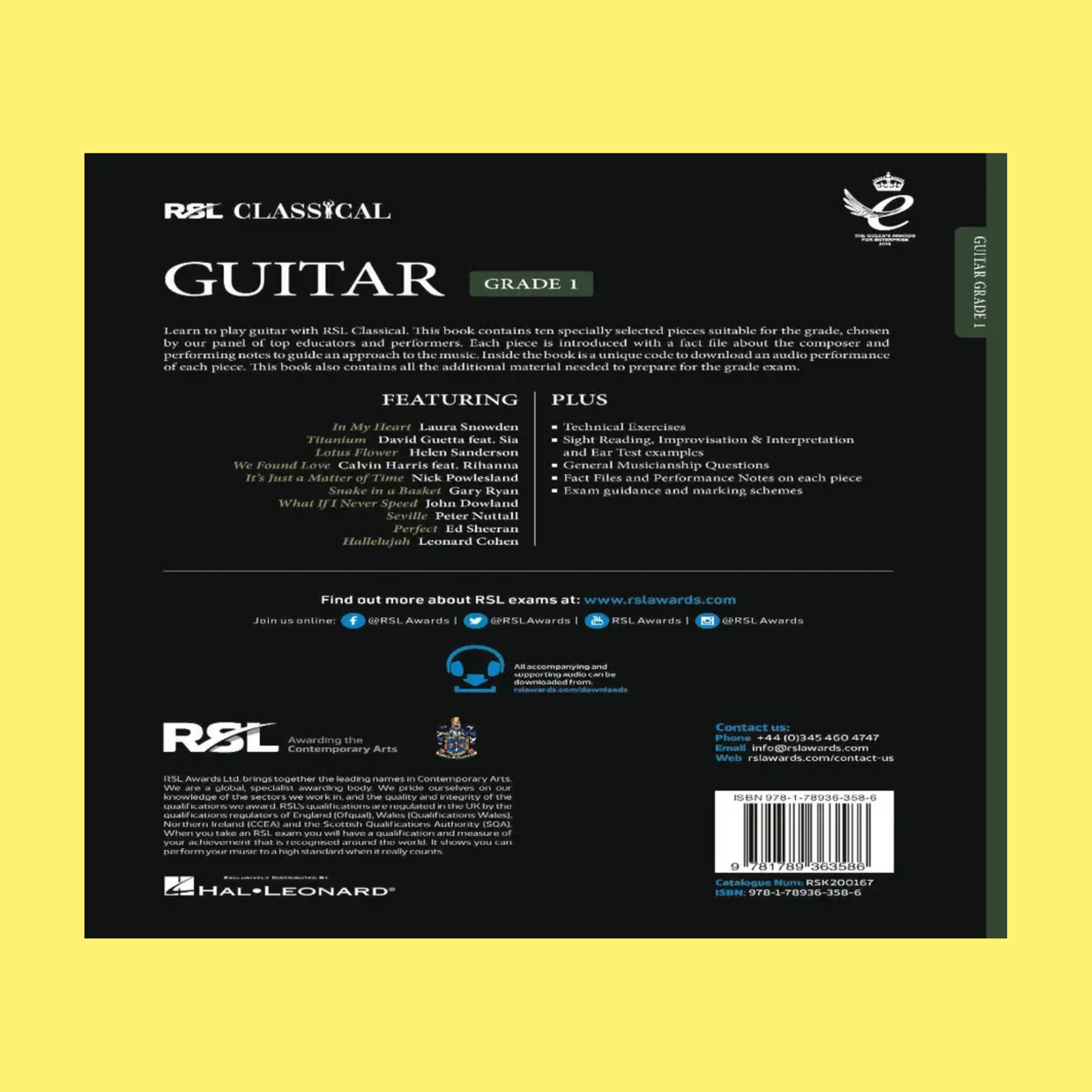 Rockschool Classical Guitar - Grade 1 Book (2022+)