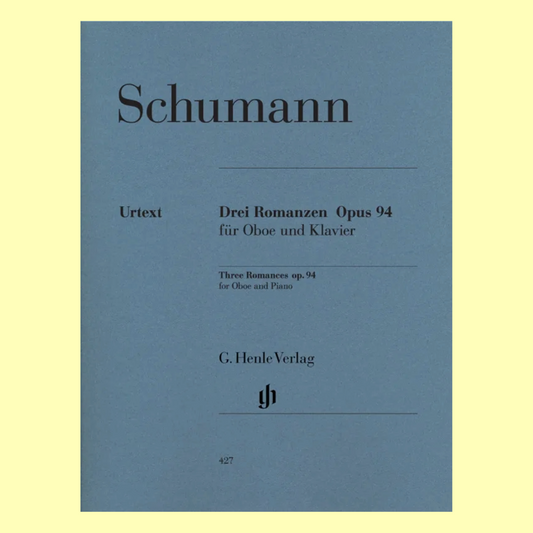 Robert Schumann - 3 Romances Op 94 Oboe with Piano Accompaniment Book