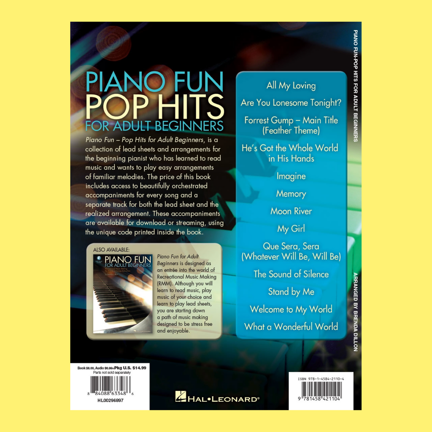 Piano Fun Pop Hits For Adult Beginners Book/Ola