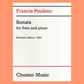 Francis Poulenc - Sonata For Flute with Piano Accompaniment Book