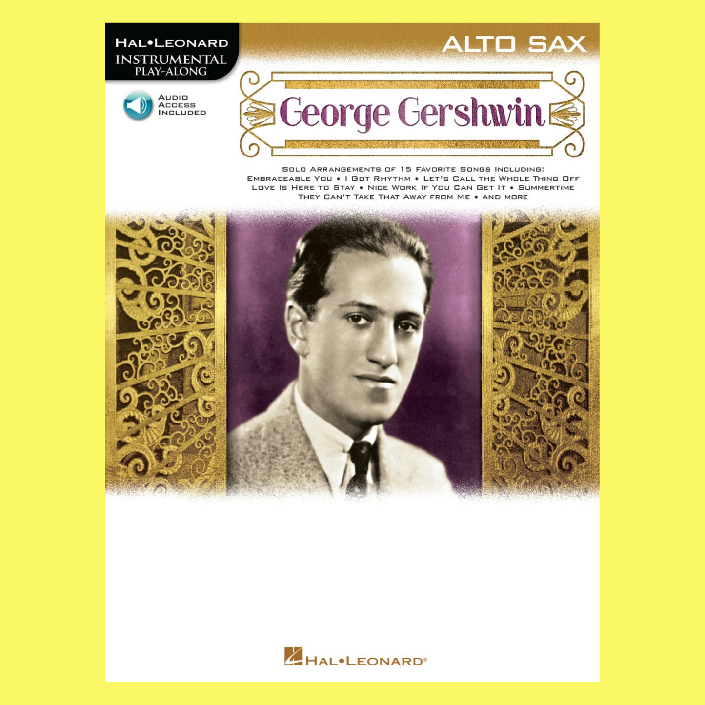 George Gershwin For Alto Saxophone Play Along Book/Ola