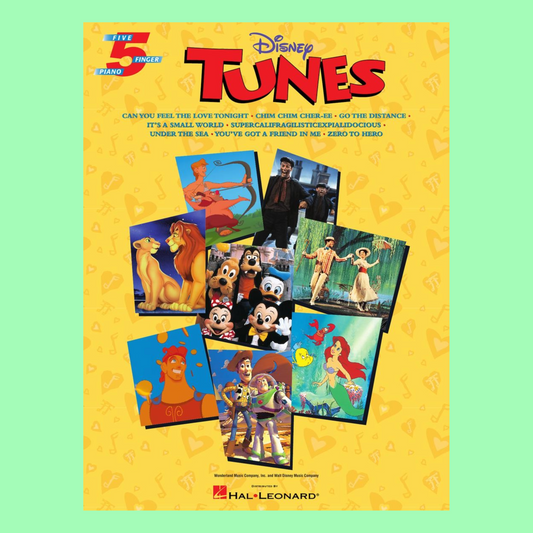 Disney Tunes For 5 Finger Piano Songbook