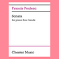 Francis Poulenc - Sonata For 1 Piano 4 Hands Duet Book