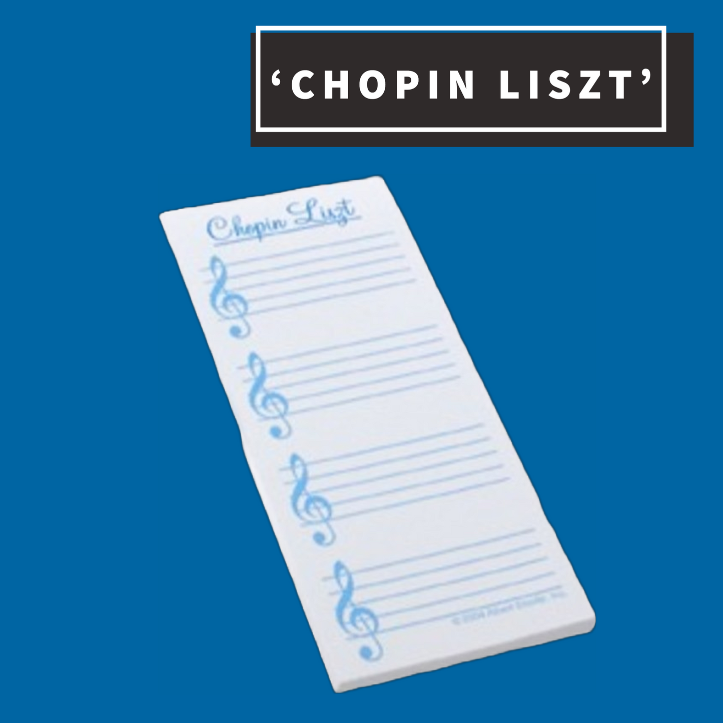 Magnetic Memo Pad - Chopin Liszt