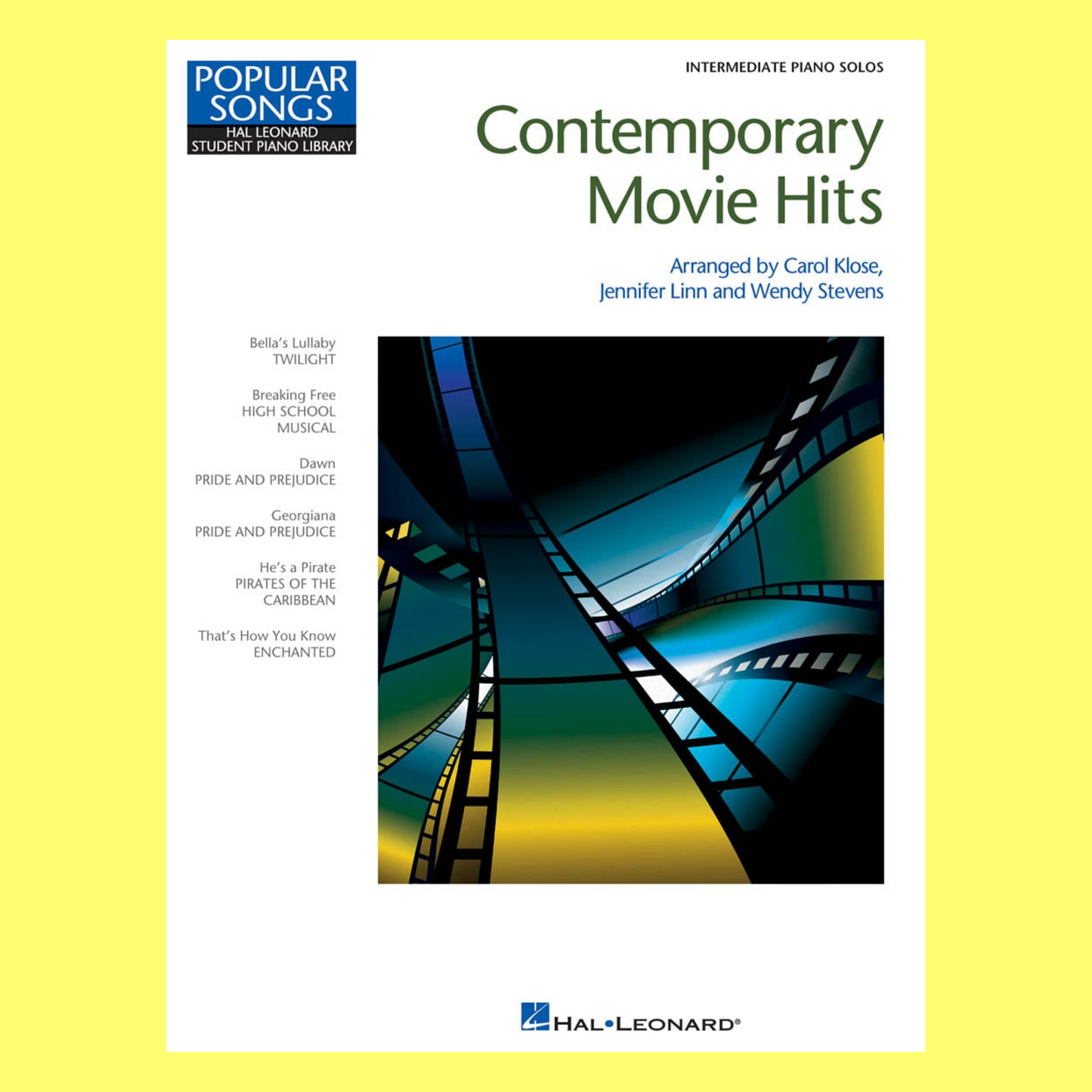 Contemporary Movie Hits - Intermediate Piano Solos Book