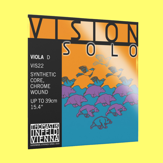 Thomastik VIS22 Vision Solo Viola 4/4 'D' Single String Synthetic/Chrome