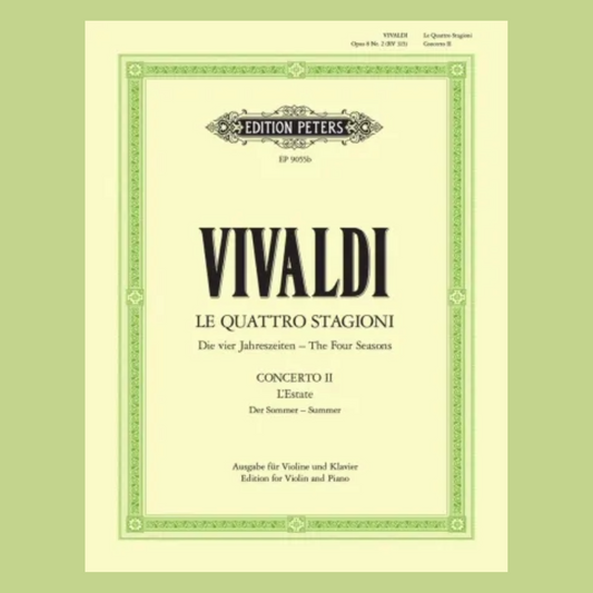 Vivaldi - 4 Seasons Summer Concerto G Min Op 8 No 2 Violin/P