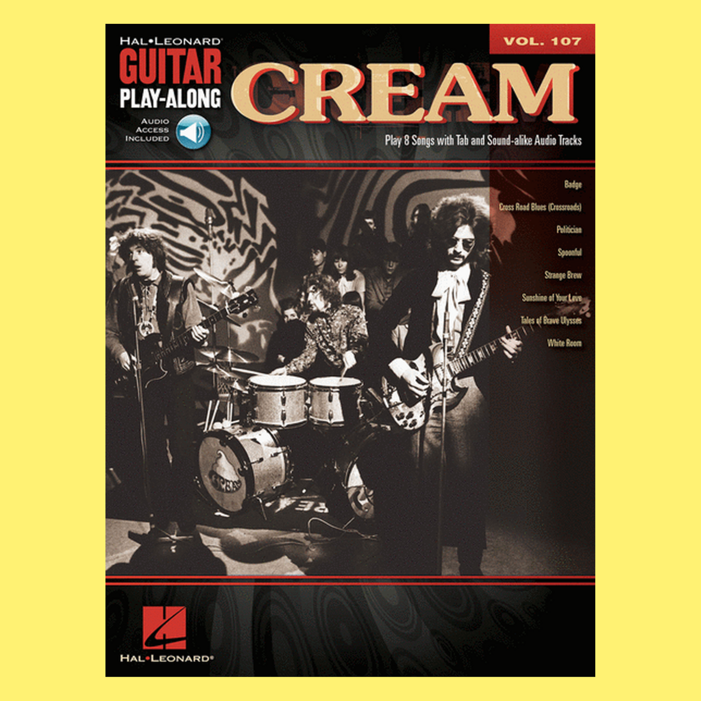 Cream Guitar Play Along Volume 107 Book/Ola