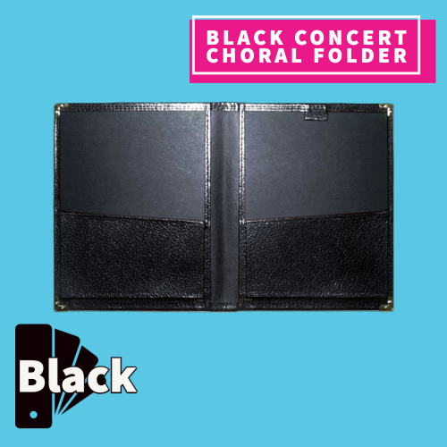 Black Concert Choral Folder (25.4cm x 31.75cm)