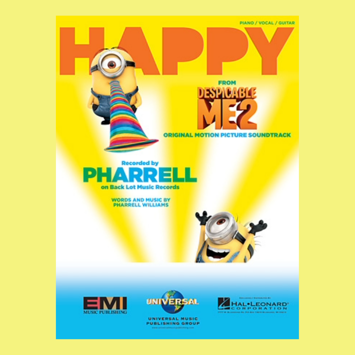 Happy (From Despicable Me 2) PVG Sheet Music