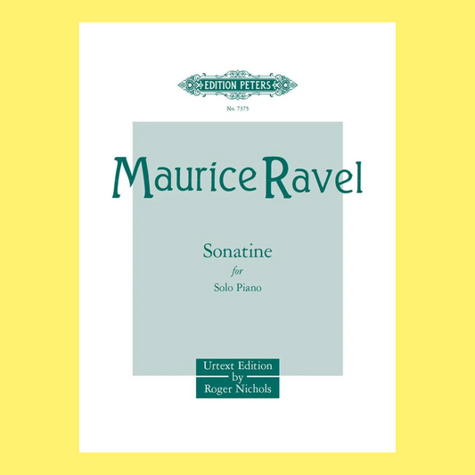 Maurice Ravel - Sonatine Urtext Book