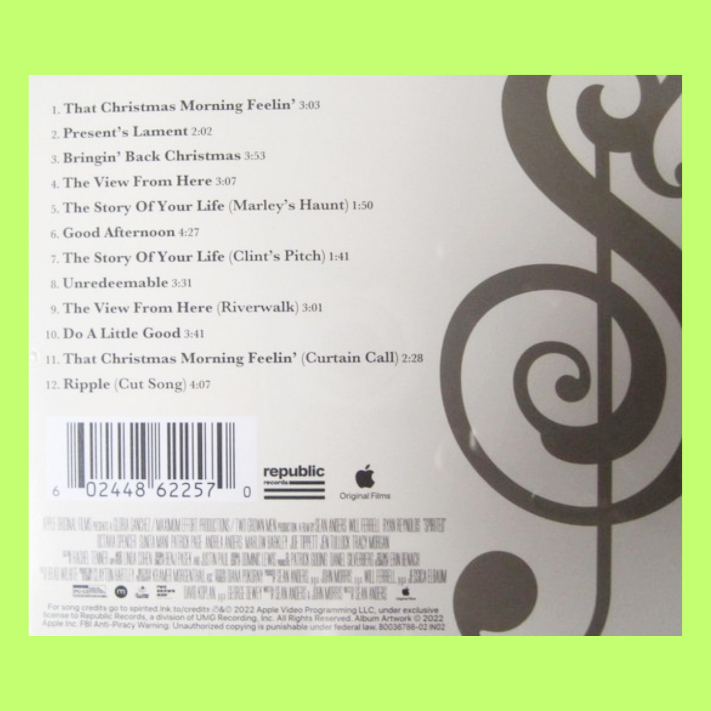 Soundtrack - Spirited CD (Soundtrack From The Apple Original Film)