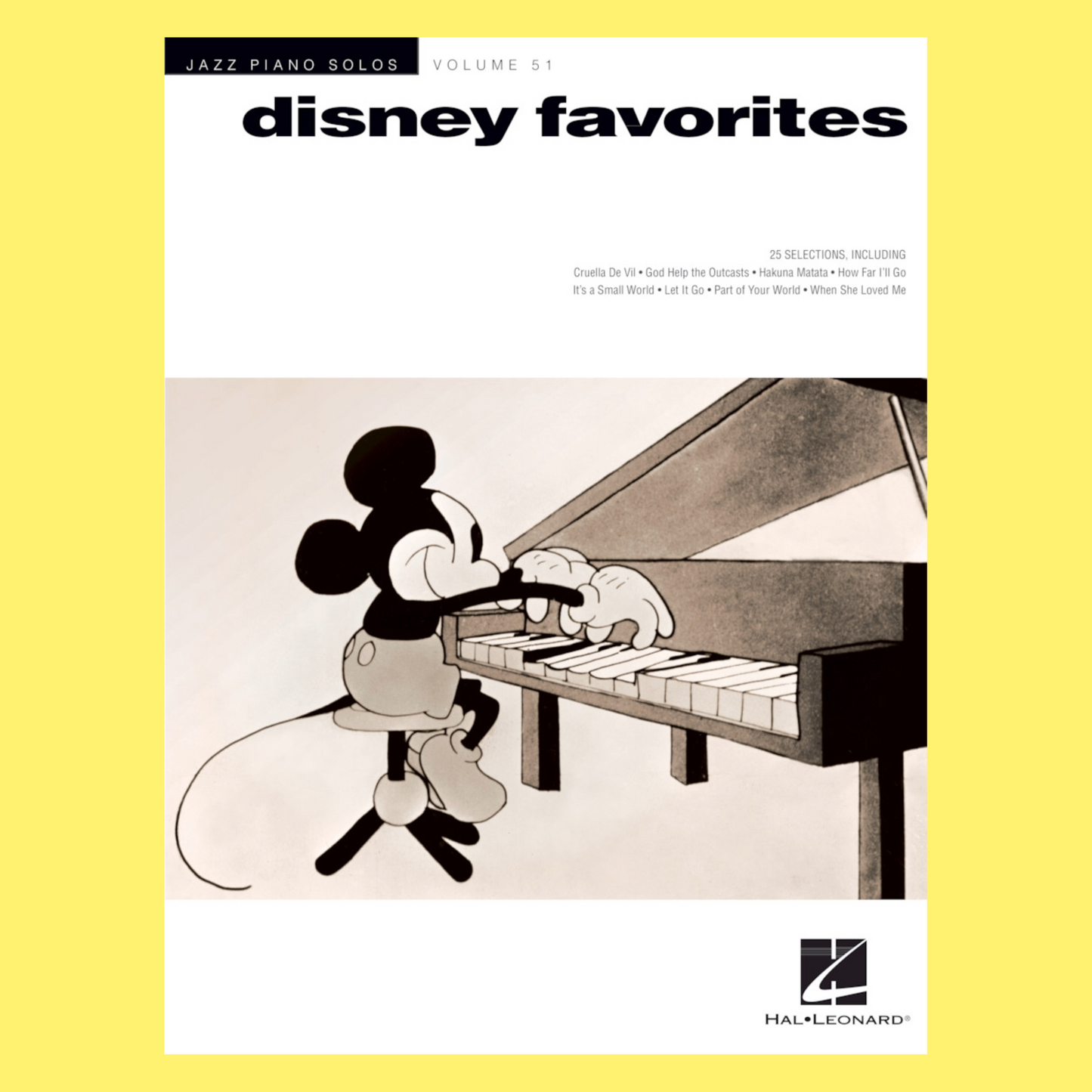 Disney Favorites Jazz Piano Solos Volume 51 Book