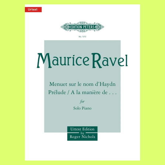 Maurice Ravel - Album Of Shorter Pieces For Piano Book